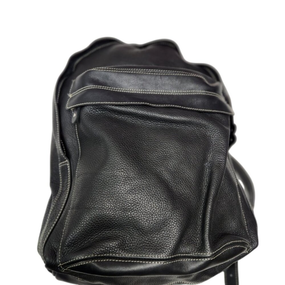 Men's Roots Pebbled Leather Backpack